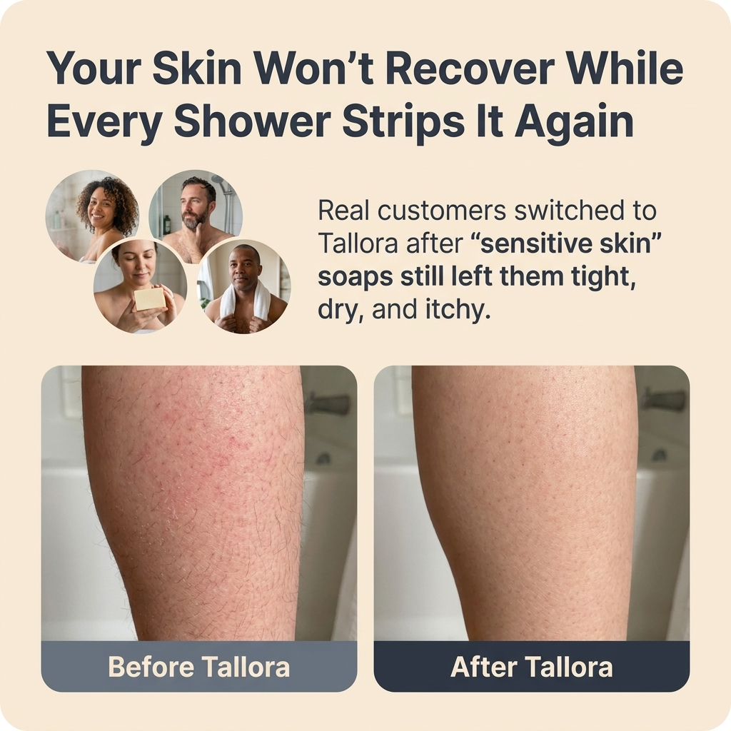 Tallora™ Beef Tallow Soap Bar
